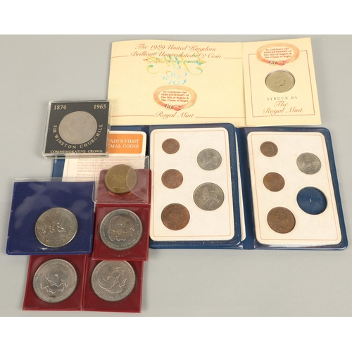 58 - Assortment of commemorative and collectible coins