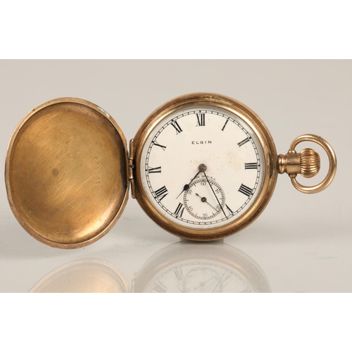 72 - Elgin USA gold plated pocket watch