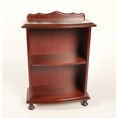 470 - Small mahogany open bookcase, 65cm high