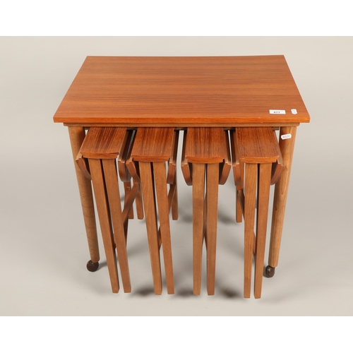 477 - Nest of drop leaf tables