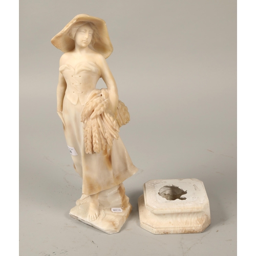 621 - Marble figure of a peasant woman