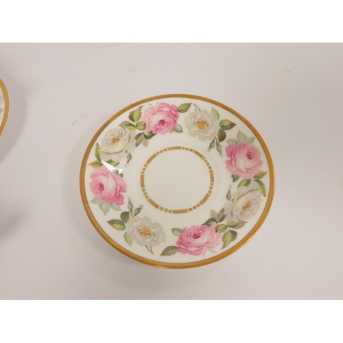 207 - Royal Worcester. A set of ten 1969 Royal Garden pattern tea cups and saucers. (10)