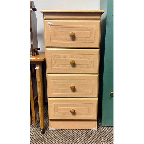 475 - Contemporary four-drawer chest, 87cm high