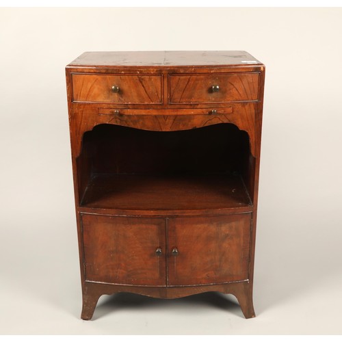 476 - Side unit with two fitted drawers, 77cm high