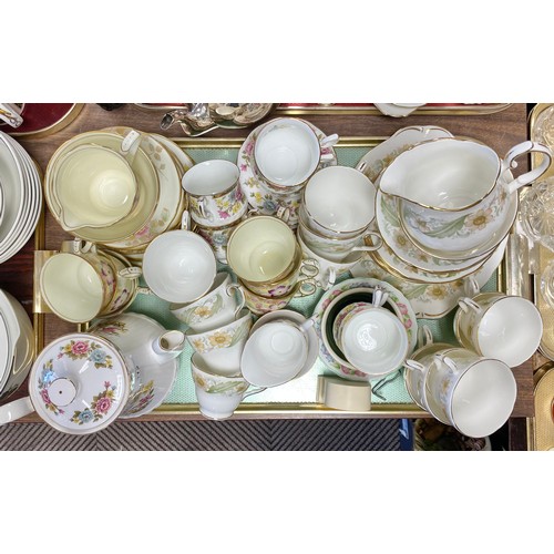 312 - Assorted teaware to include Royal Stafford, Duchess and Queen's 