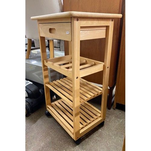 646 - Contemporary kitchen trolley, 83cm h x 50cm w x 39cm d