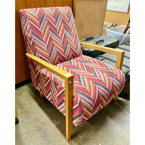 648 - Mid-century upholstered armchair