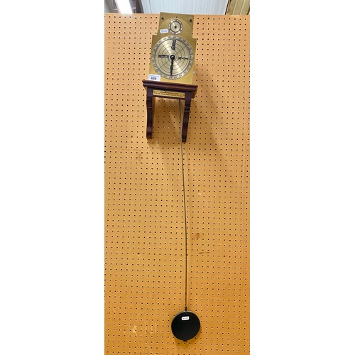 659 - Pendulum wall clock, replica of Benjamin Franklin's clock, no.11 in an edition of 1000