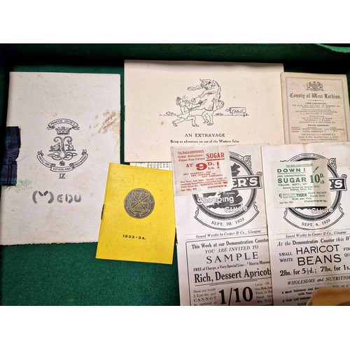 356 - West Lothian Constabulary Instruction Book 1912 and other police ephemera, Argyll & Sutherland H... 