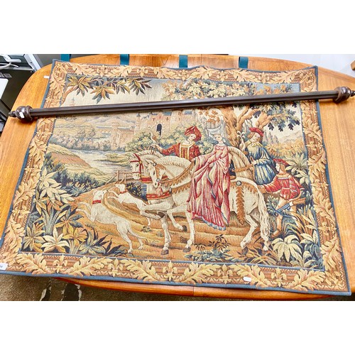 638 - Medieval style tapestry wall hanging