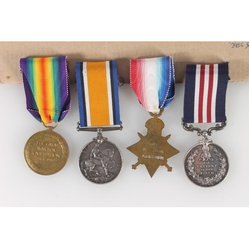 1122 - Medals of 13579 Corporal H Irving of the 7th/8th Battalion Kings Own Scottish Borderers KOSB compris... 