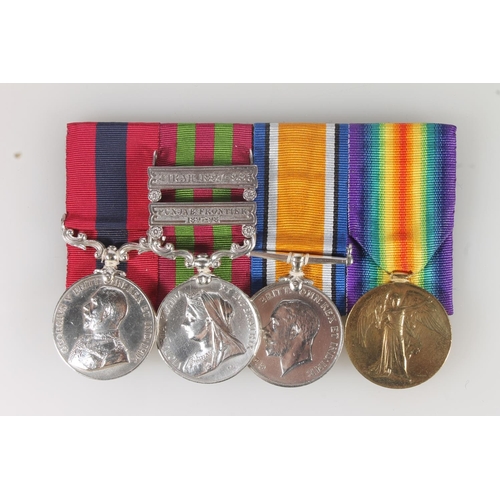 1136 - Medals of 5750 21730 SG Sergeant J Harrison of the 2nd Battalion Kings Own Scottish Borderers compri... 