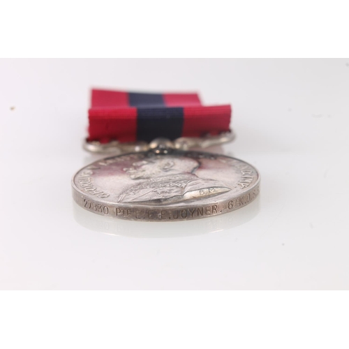 1138 - Medal of 27830 Lance Sergeant Ernest Edward Edwin Joyner of the 6th Battalion Kings Own Scottish Bor... 