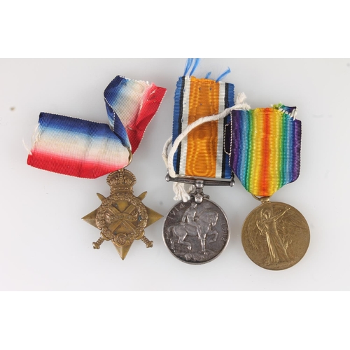 1143 - Medals of 12088 Private D Hanlon of the Kings Own Scottish Borderers KOSB comprising WWI 1914-15 sta... 