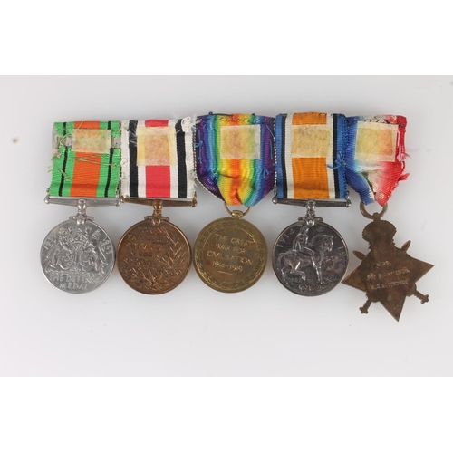 1150 - Medals of 6729 Private Robert Davidson of the 4th Battalion Kings Own Scottish Borderers and Special... 