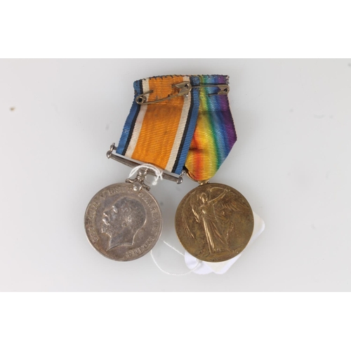 1152 - Medals of Second Lieutenant D Wright of the Royal Air Force comprising WWI war medal and victory med... 