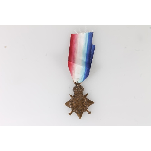 1157 - Medal of 8952 Private J Lawrence of the Kings Own Scottish Borderers KOSB comprising WWI 1914 Mons s... 