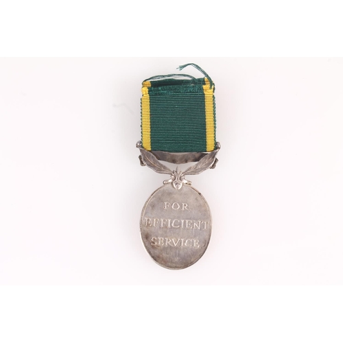 1435 - Medal of 890367 Sergeant J B Wanless of the Royal Artillery comprising George VI efficiency medal wi... 