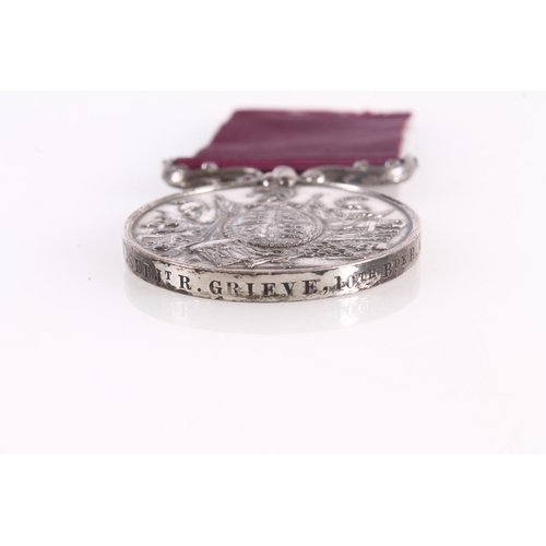 1452 - Medal of 2424 Sergeant R Grieve of the Lothian Brigade Royal Artillery comprising Army long service ... 