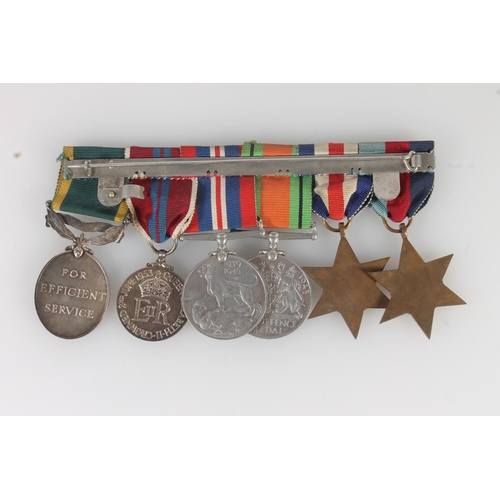 1472 - Medals of 3180739 Warrant Officer Class 2 J McTeer of the 4th Battalion Kings Own Scottish Borderers... 