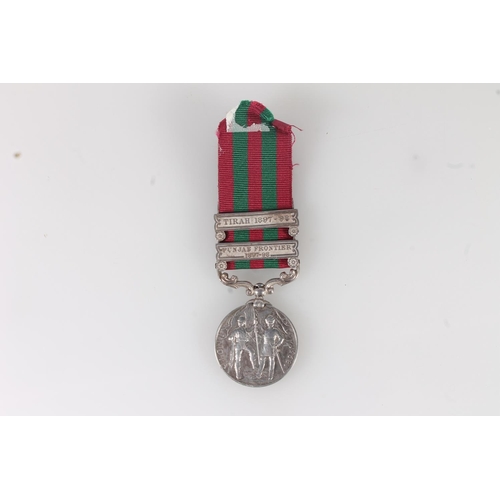 1062 - Medal of 3326 Private W Brown of the 2nd Battalion King's Own Scottish Borderers comprising India me... 