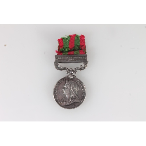 1065 - Medal of 3076 Private G Roberts of the 2nd Battalion King's Own Scottish Borderers comprising India ... 