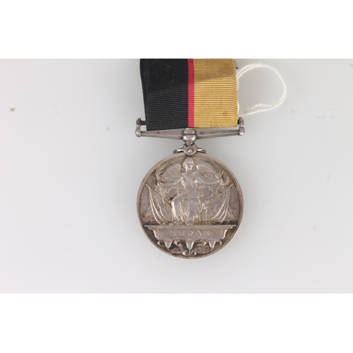 1067 - Medal of 3447 Private P Meade of the 2nd Rifle? Brigade comprising Queens Sudan medal 1899 [3447 PTE... 