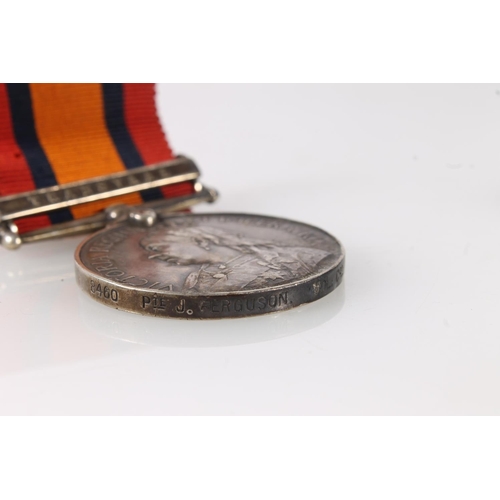 1097 - Medals of 8460 Private James Ferguson of the Volunteer Company Kings Own Scottish Borderers KOSB com... 