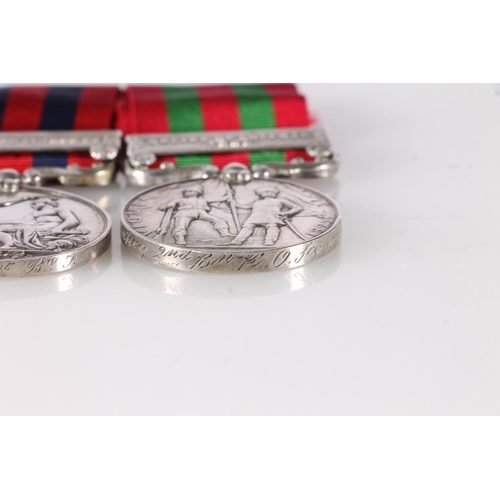 1032 - Medals of 2886 Private W Blakey of the 1st and 2nd Battalion King's Own Scottish Borderers comprisin... 