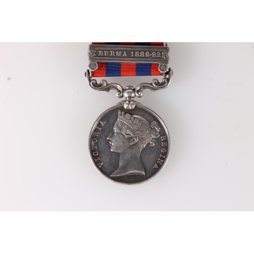 1036 - Medal of 1538 Private G Ritchie of the 1st Battalion King's Own Scottish Borderers comprising Indian... 