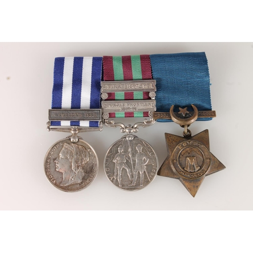 1038 - Medals of 2719 Private J H Halliday of the 2nd Battalion King's Own Scottish Borderers comprising Eg... 