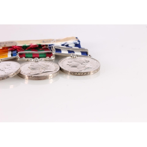 1040 - Medals of 2632 Private A Sutherland of the 2nd Battalion King's Own Scottish Borderers and M1-08675 ... 