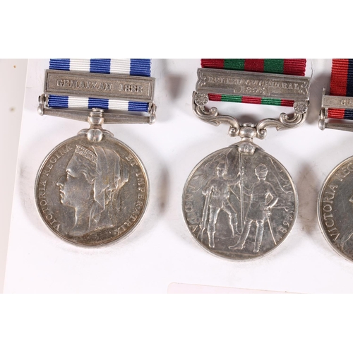 1041 - Medals of 2717 Private F Westwood of the 2nd Battalion King's Own Scottish Borderers comprising Egyp... 