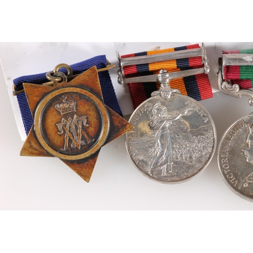 1041 - Medals of 2717 Private F Westwood of the 2nd Battalion King's Own Scottish Borderers comprising Egyp... 