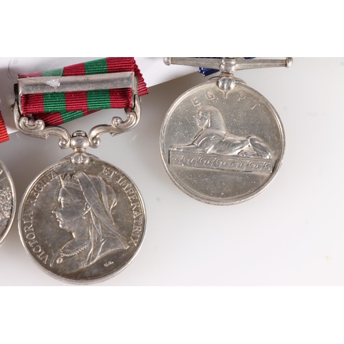 1041 - Medals of 2717 Private F Westwood of the 2nd Battalion King's Own Scottish Borderers comprising Egyp... 