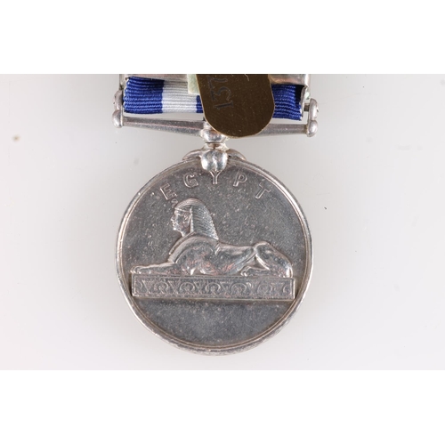 1048 - Medal of 1372 Sergeant R Horsley of the 2nd Battalion King's Own Scottish Borderers comprising Egypt... 