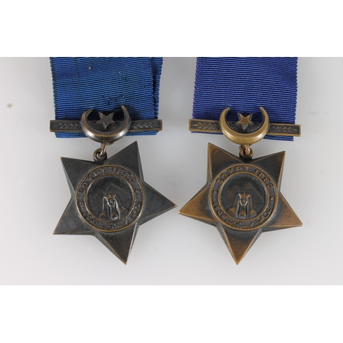 1054 - Two Khedive Star medals dated 1882 unnamed.