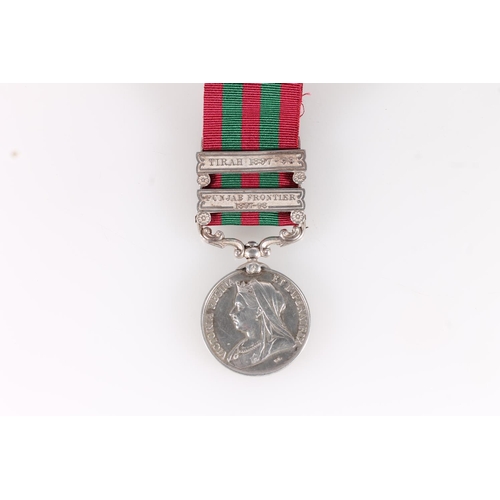 1062 - Medal of 3326 Private W Brown of the 2nd Battalion King's Own Scottish Borderers comprising India me... 