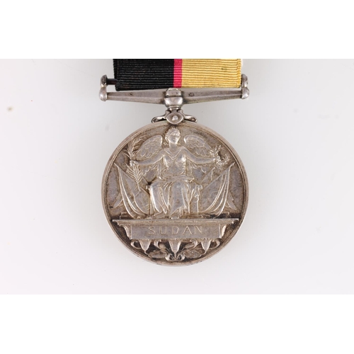 1067 - Medal of 3447 Private P Meade of the 2nd Rifle? Brigade comprising Queens Sudan medal 1899 [3447 PTE... 