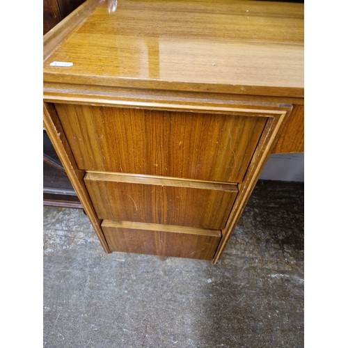 633 - Elders four drawer mid century style chest and pedestal dressing table