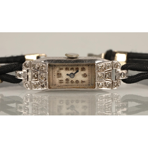 66 - Vintage Art Deco style ladies wristwatch