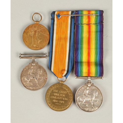 67 - Two pairs of WWI medals made out to 656340 BMBR H Johnstone R.A. and 202110 PTE. W. Hunter A & S... 