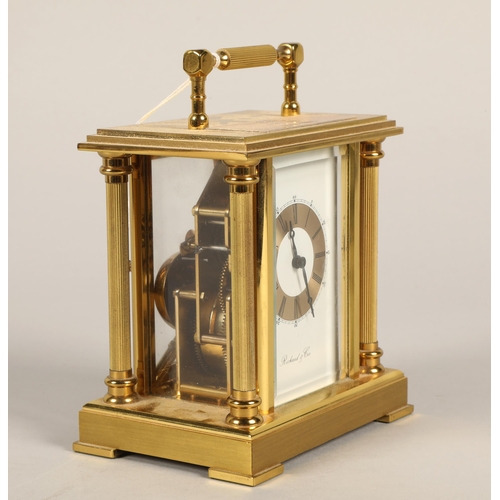 162 - Brass carriage clock