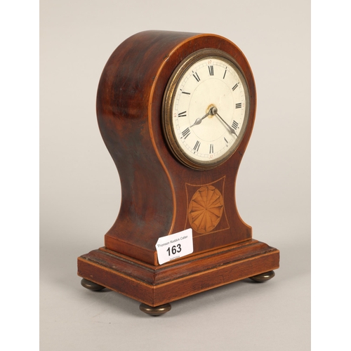 163 - Edwardian balloon mantel clock