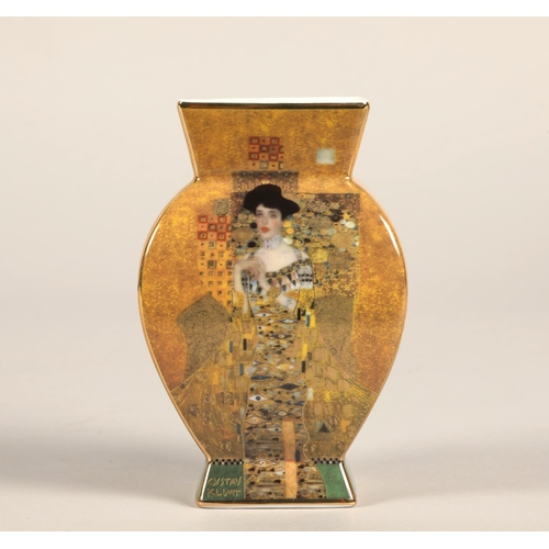 169 - Goebel Artis Orbis Gustav Klimt design vase with box, 12cm h