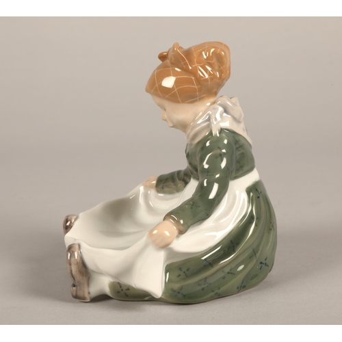 174 - Royal Copenhagen Denmark figurine of a sitting girl