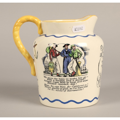 179 - Royal Doulton sea shanty jug, 17cm h