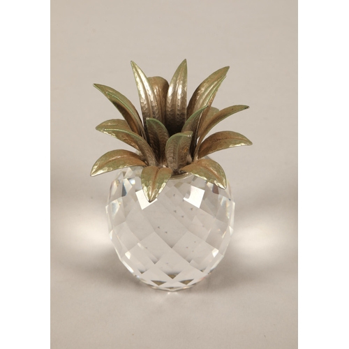 181 - Swarovski crystal pineapple, 12cm h