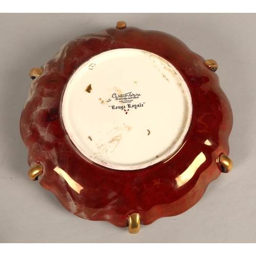 199 - Carlton Ware Rouge Royale dish and a similar Crown Devon dish 