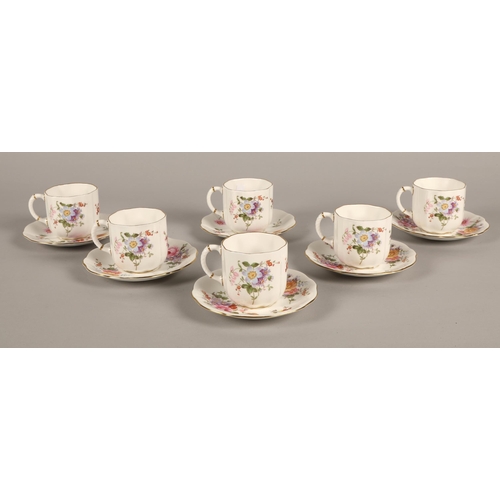 215 - Royal Crown Derby part coffee set, 12pcs total